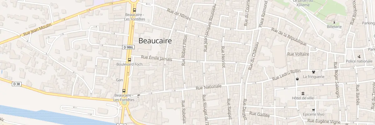 Plan du 28 Rue Emile Jamais à Beaucaire