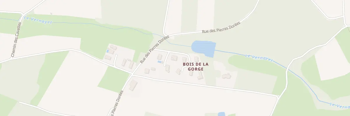 Plan du 46 Bois de la Gorge à Porte des Pierres Dorées