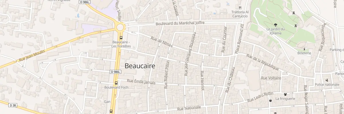 Plan du 25 Rue du Docteur Anthoine à Beaucaire