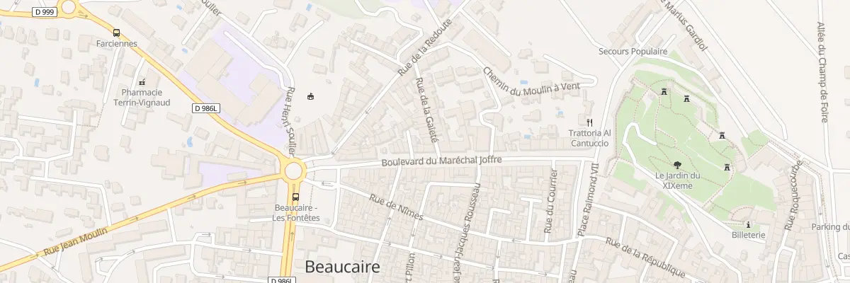 Plan du 1 Rue de la Gaite à Beaucaire