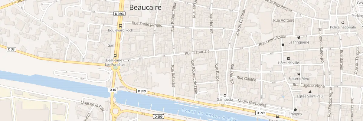 Plan du 48 Rue Nationale à Beaucaire
