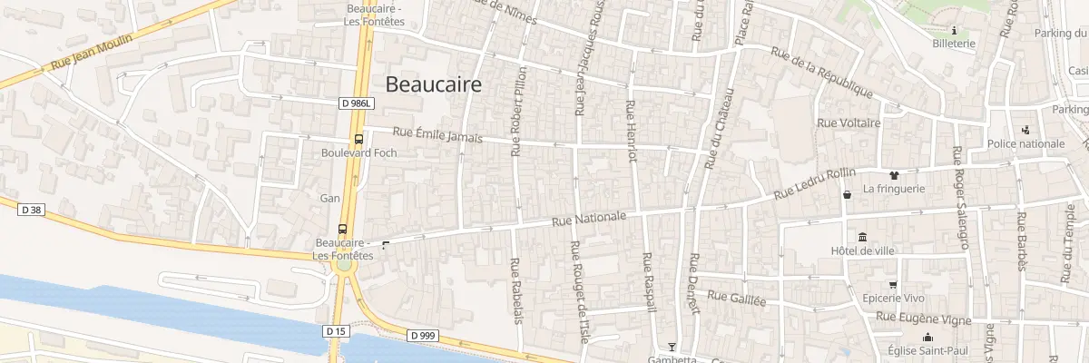 Plan du 41A Rue Nationale à Beaucaire