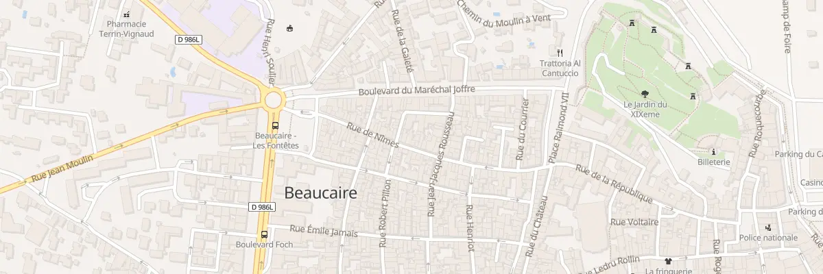 Plan du 37 Rue de Nimes à Beaucaire