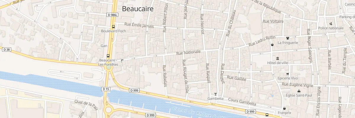 Plan du 52 Rue Nationale à Beaucaire