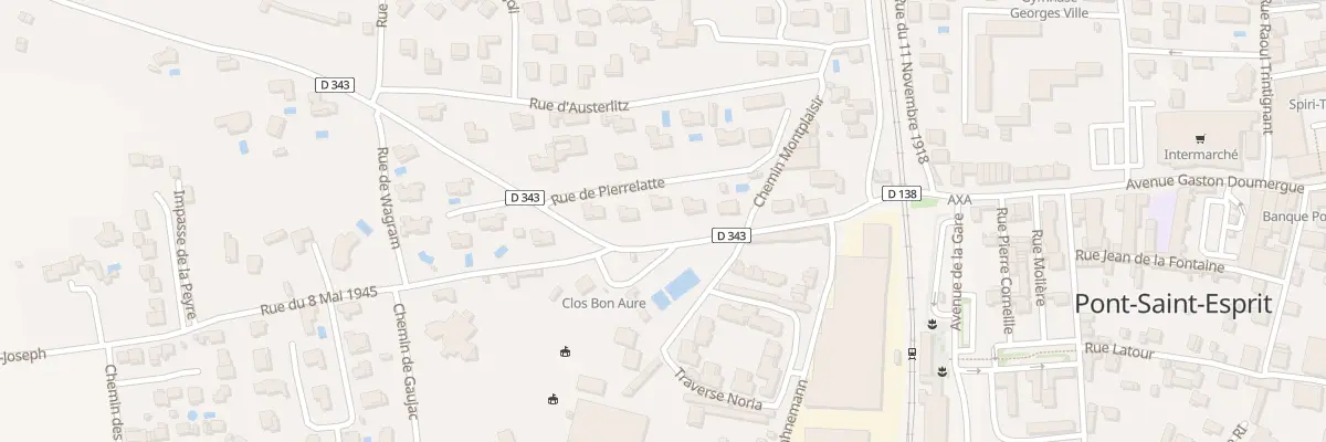 Plan du 14 Imp de Pierrelatte à Pont-Saint-Esprit