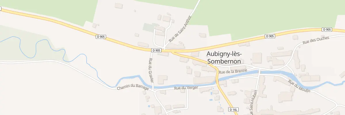 Plan du 4 Rte de Paris à Aubigny-lès-Sombernon