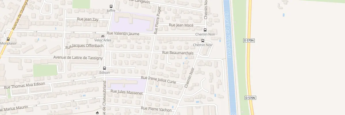 Plan du 26 Rue Beaumarchais à Arles