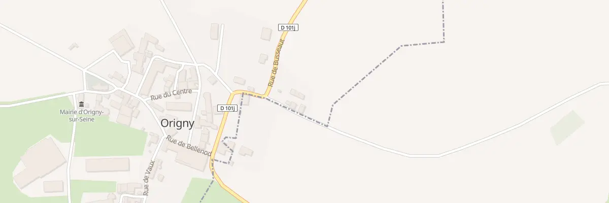 Plan du 3A Rue de la Barre à Origny