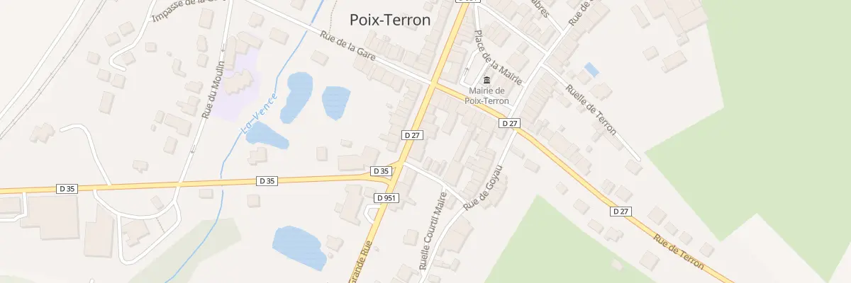Plan du 75 Gr Grande Rue à Poix-Terron