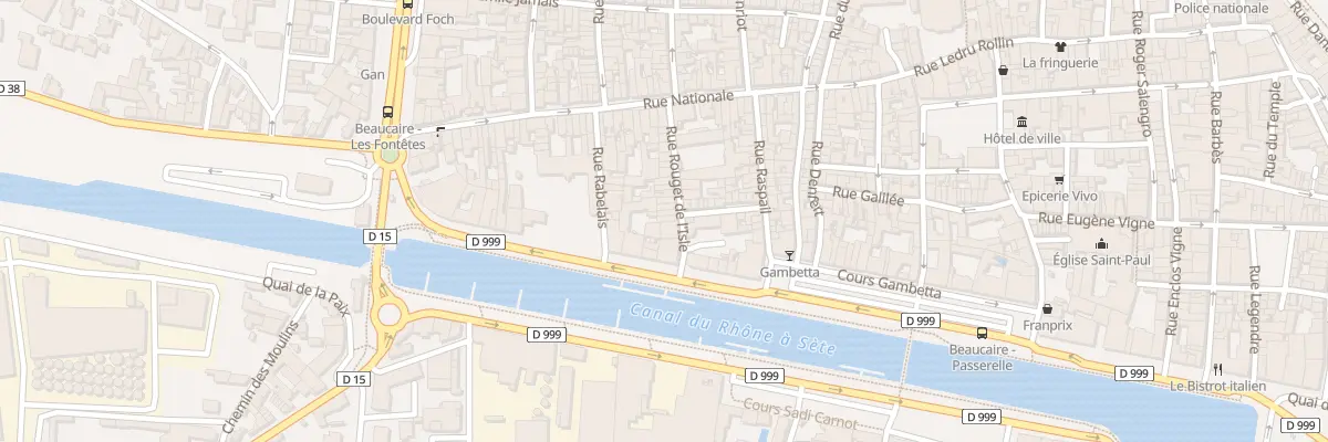 Plan du 1B Rue Rouget de l’Isle à Beaucaire