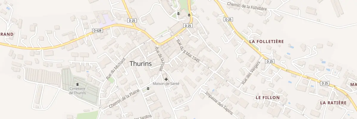 Plan du 5 Pl de Verdun à Thurins