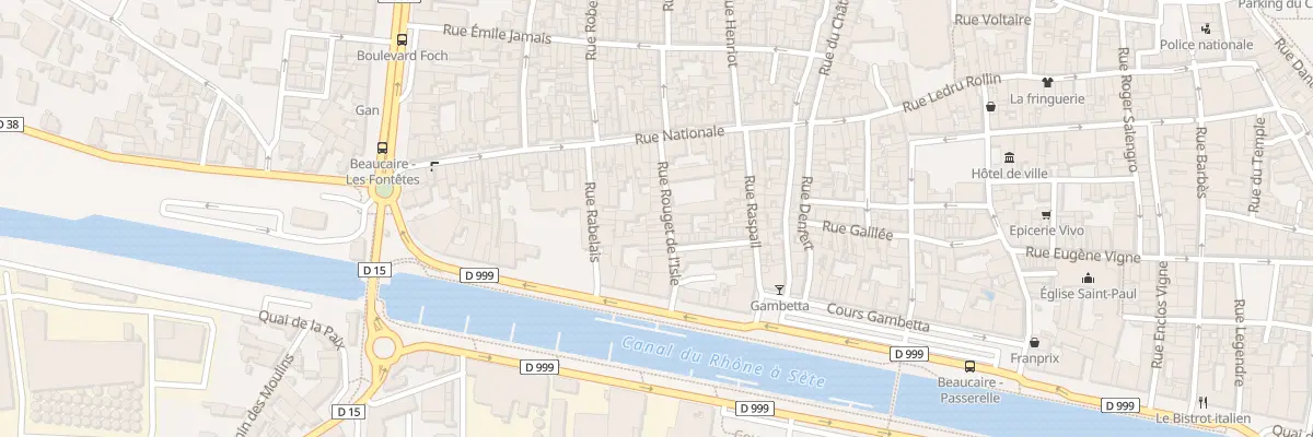 Plan du 11 Rue Rouget de l’Isle à Beaucaire