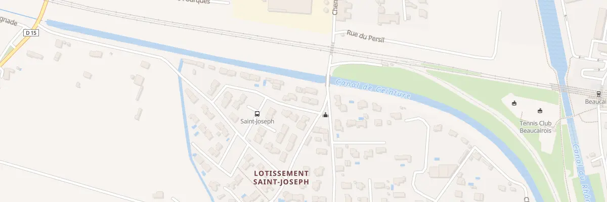 Plan du 4 Che du Mas Petit Saint Jean à Beaucaire