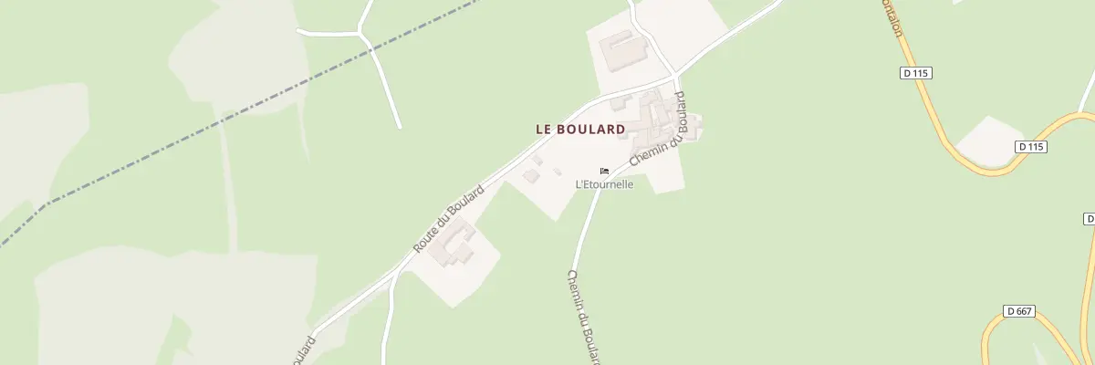 Plan du 5186 Le Boulard Ouest à Chaussan