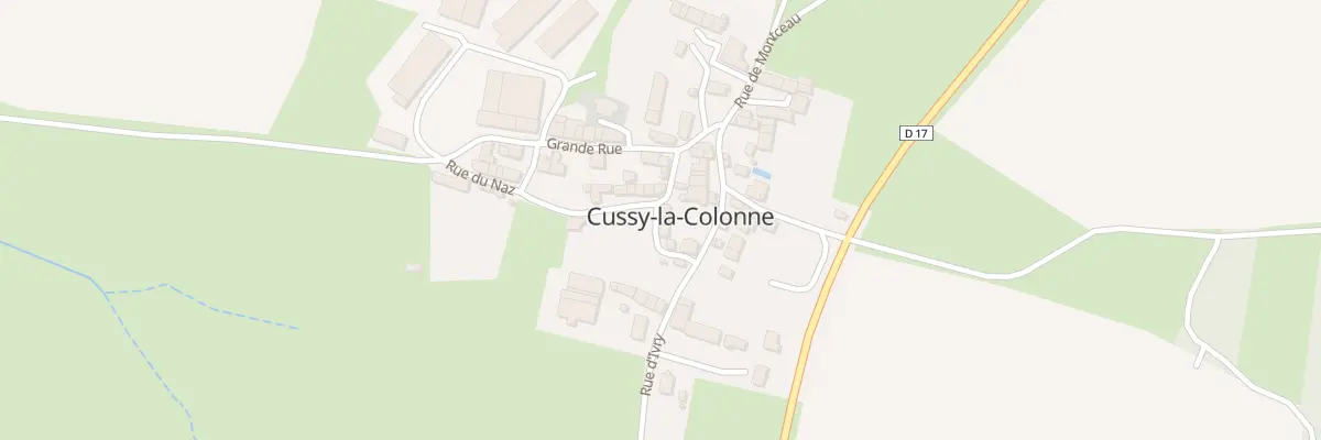 Plan du 5032 Rue Traversiere à Cussy-la-Colonne
