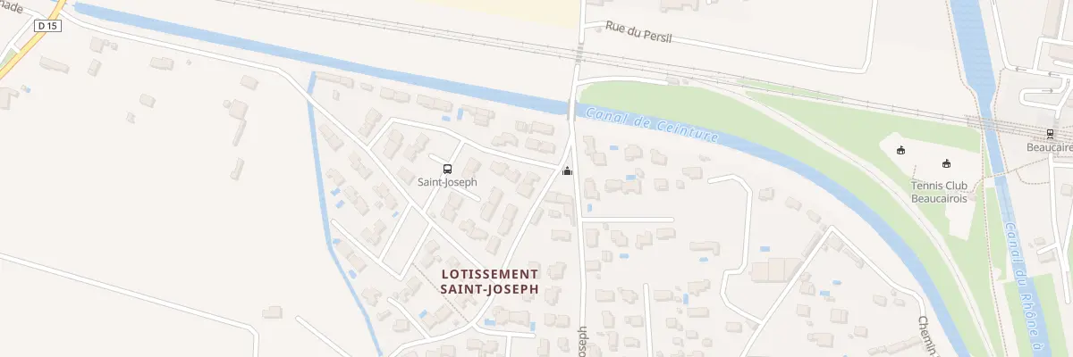 Plan du 56 Che de la Croix de Marbre à Beaucaire