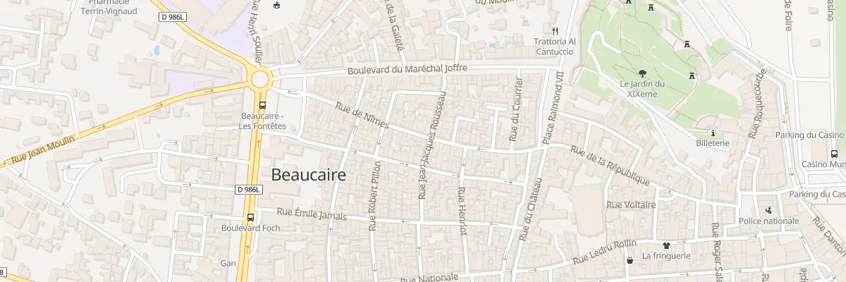 Plan du 48 Rue de Nimes à Beaucaire