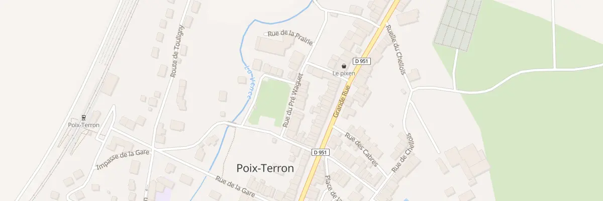 Plan du 2 Rue du Pré Waguet à Poix-Terron
