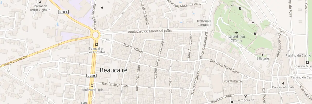 Plan du 47 Rue de Nimes à Beaucaire