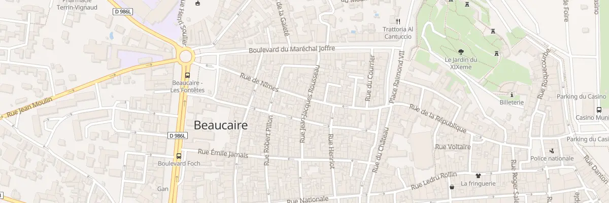Plan du 50 Rue de Nimes à Beaucaire