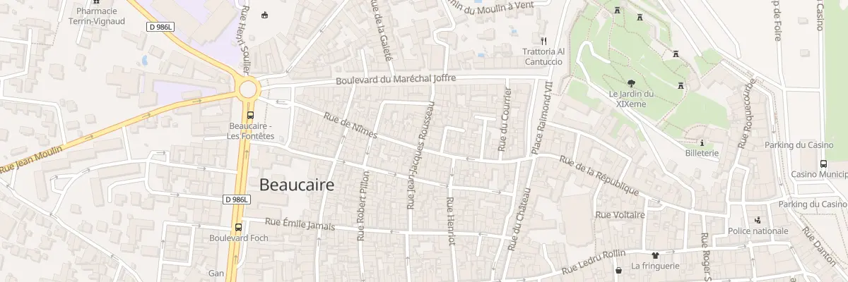 Plan du 51 Rue de Nimes à Beaucaire