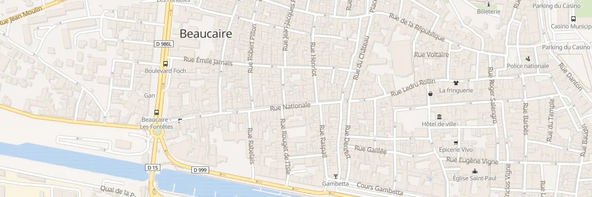 Plan du 61 Rue Nationale à Beaucaire
