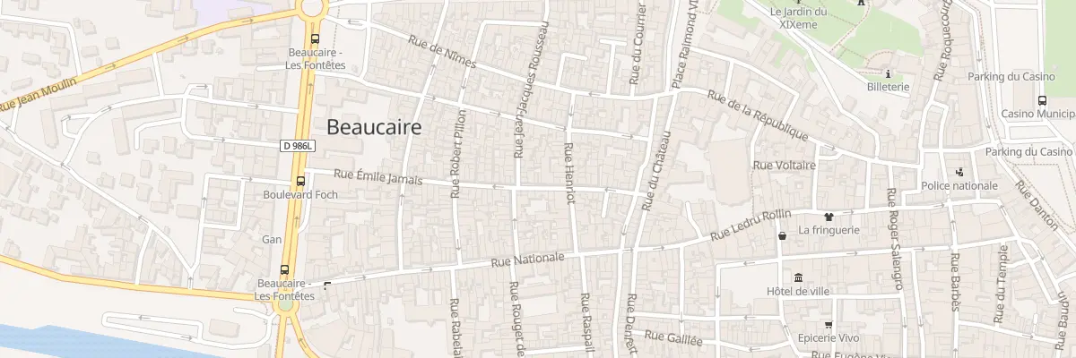 Plan du 39 Rue Emile Jamais à Beaucaire