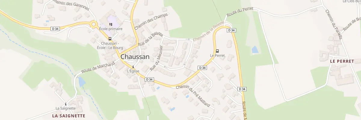 Plan du 89 Rue des Cerisiers à Chaussan