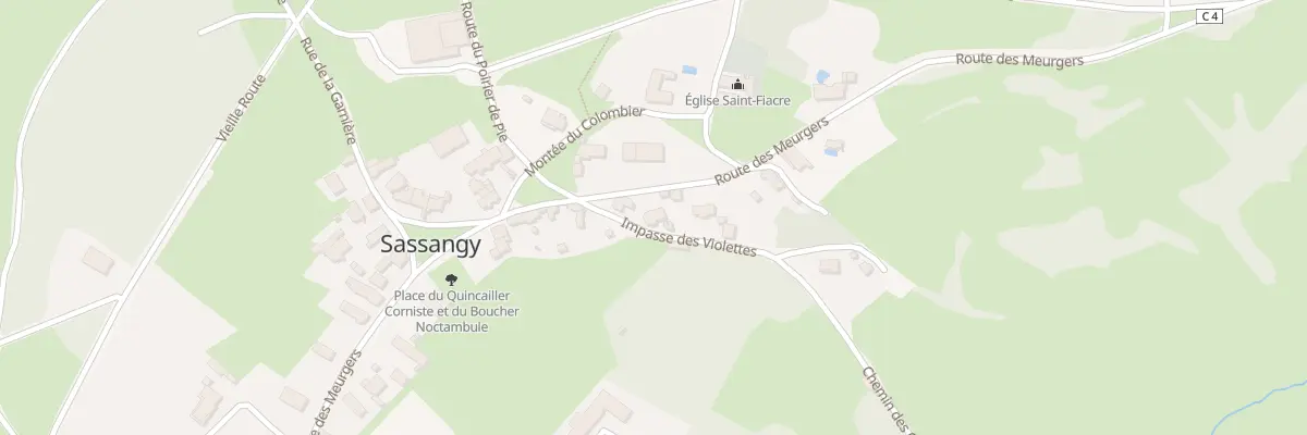 Plan du 5044 Le Bourg à Sassangy