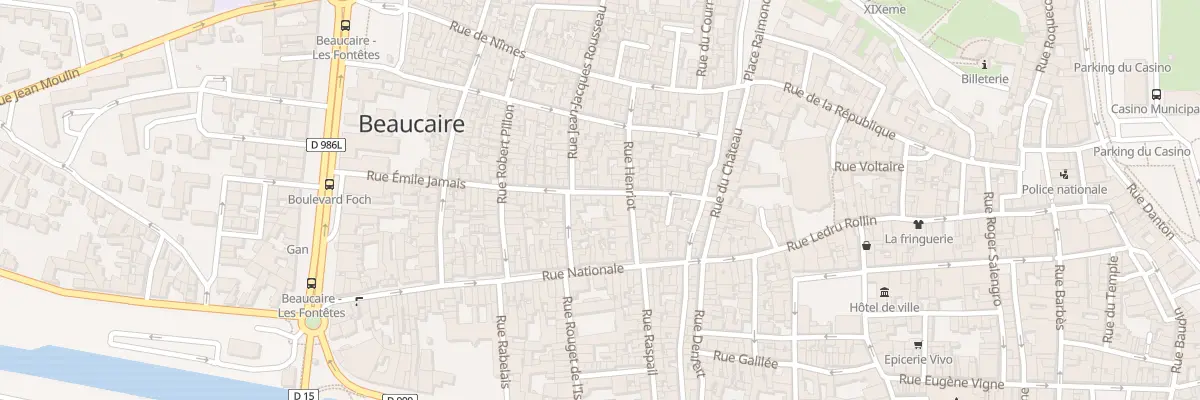 Plan du 52 Rue Emile Jamais à Beaucaire
