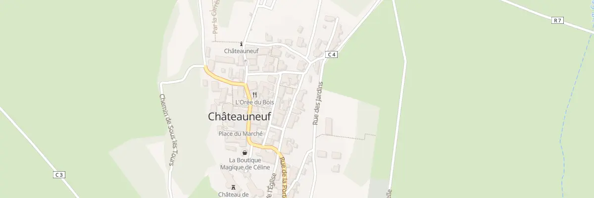 Plan du 12 Rue de la porte Huillier à Châteauneuf