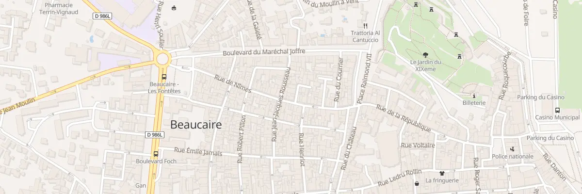 Plan du 57 Rue de Nimes à Beaucaire