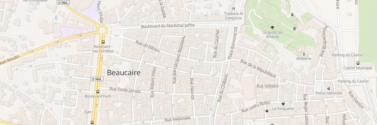 Plan du 62 Rue de Nimes à Beaucaire