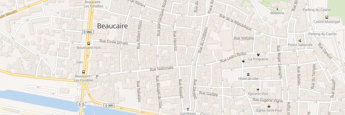 Plan du 3 Rue Henriot à Beaucaire