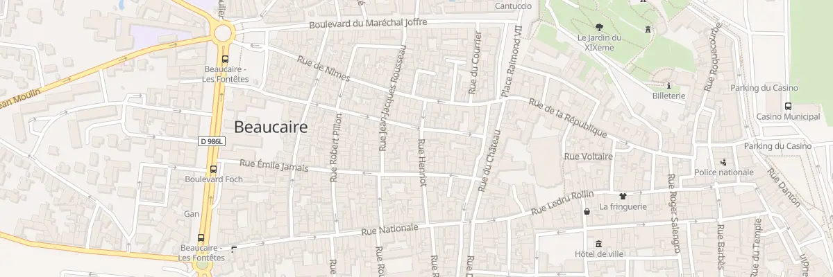 Plan du 17 Rue Henriot à Beaucaire