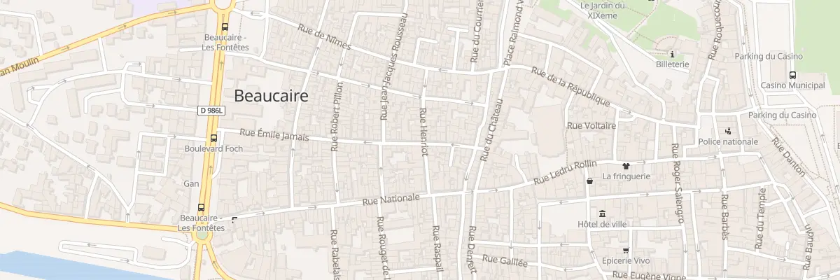 Plan du 47 Rue Emile Jamais à Beaucaire