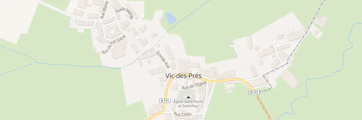 Plan du 1 Gr Grande Rue à Vic-des-Prés