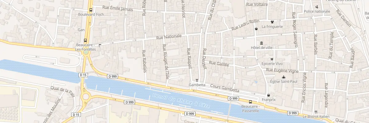 Plan du 9 Rue Raspail à Beaucaire
