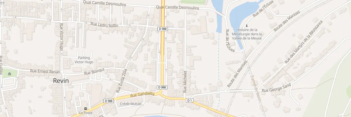Plan du 28 Rue Michelet à Revin