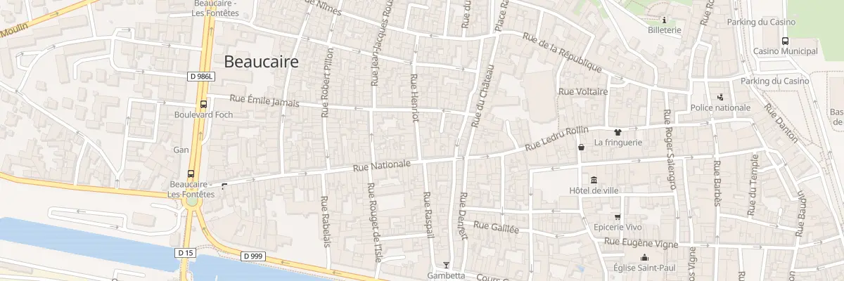 Plan du 2B Rue Henriot à Beaucaire