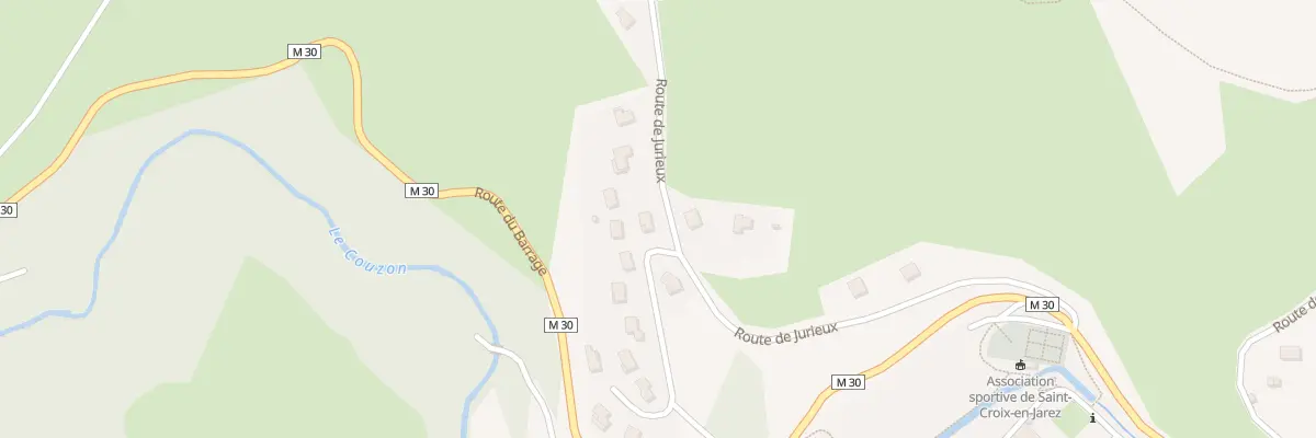 Plan du 375 Rte de Jurieux à Sainte-Croix-en-Jarez