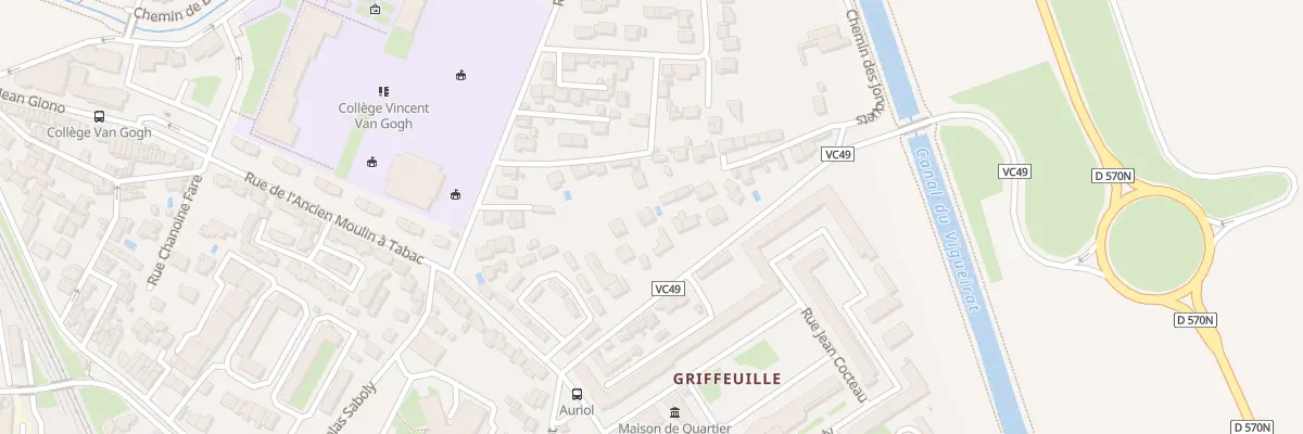 Plan du 5T Che des Jonquets à Arles