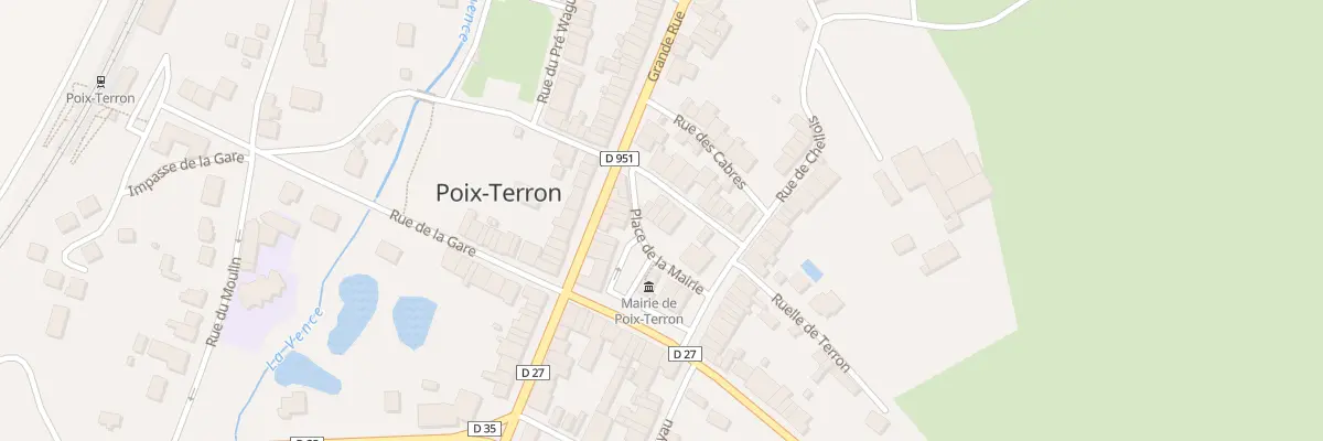Plan du 13 Pl de la Mairie à Poix-Terron