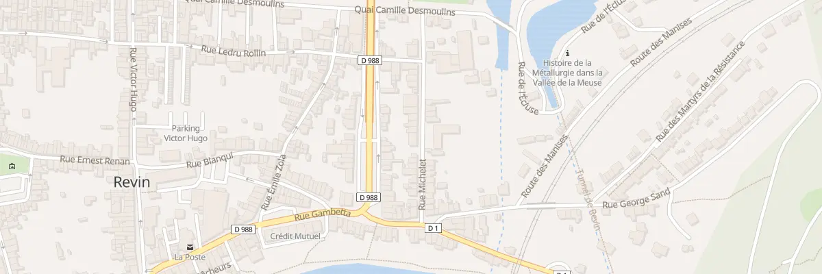 Plan du 30 Rue Michelet à Revin
