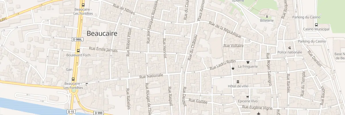 Plan du 66 Rue Emile Jamais à Beaucaire