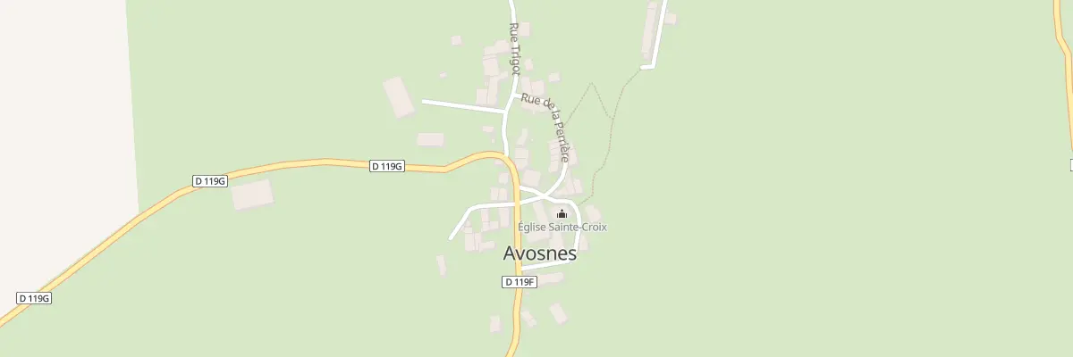 Plan du 9001 Le Village à Avosnes