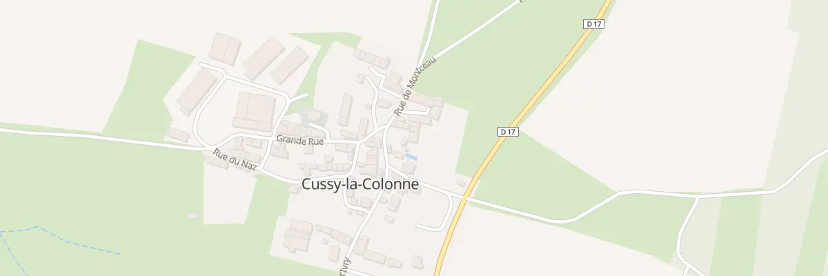 Plan du 5021 Le Village à Cussy-la-Colonne