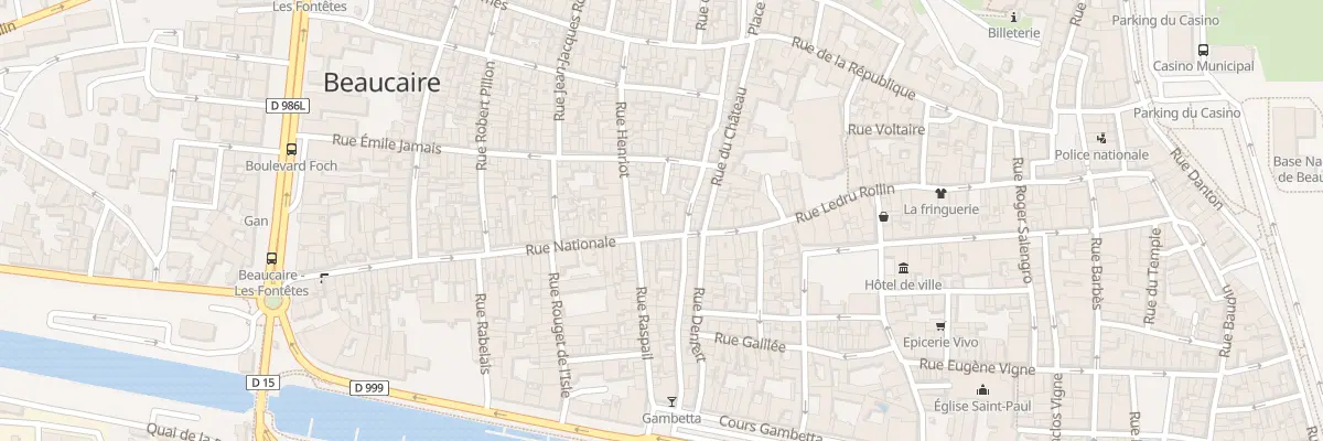 Plan du 75 Rue Nationale à Beaucaire