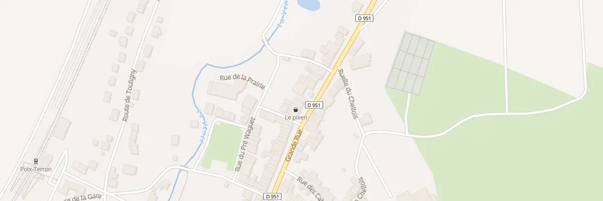 Plan du 34 Gr Grande Rue à Poix-Terron