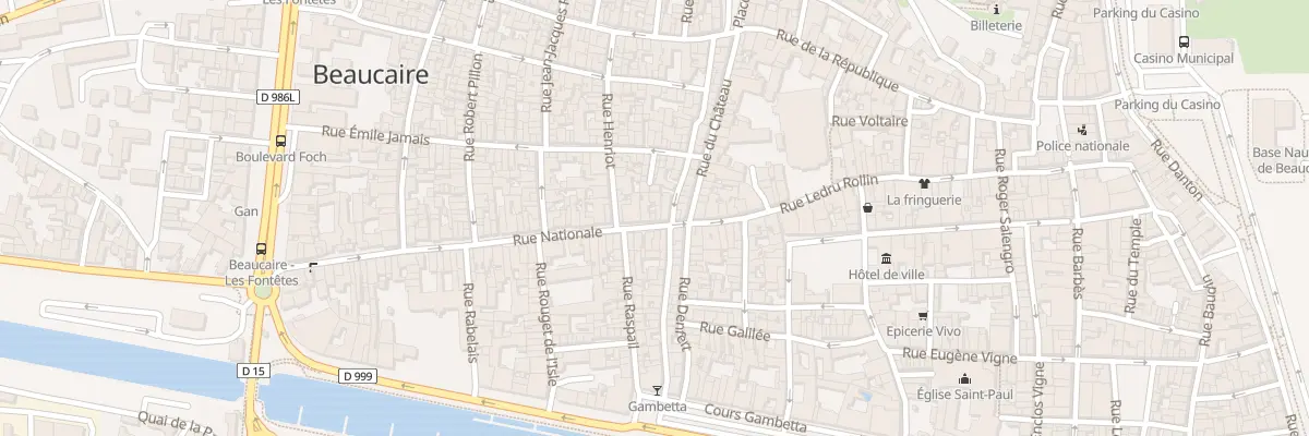 Plan du 77 Rue Nationale à Beaucaire